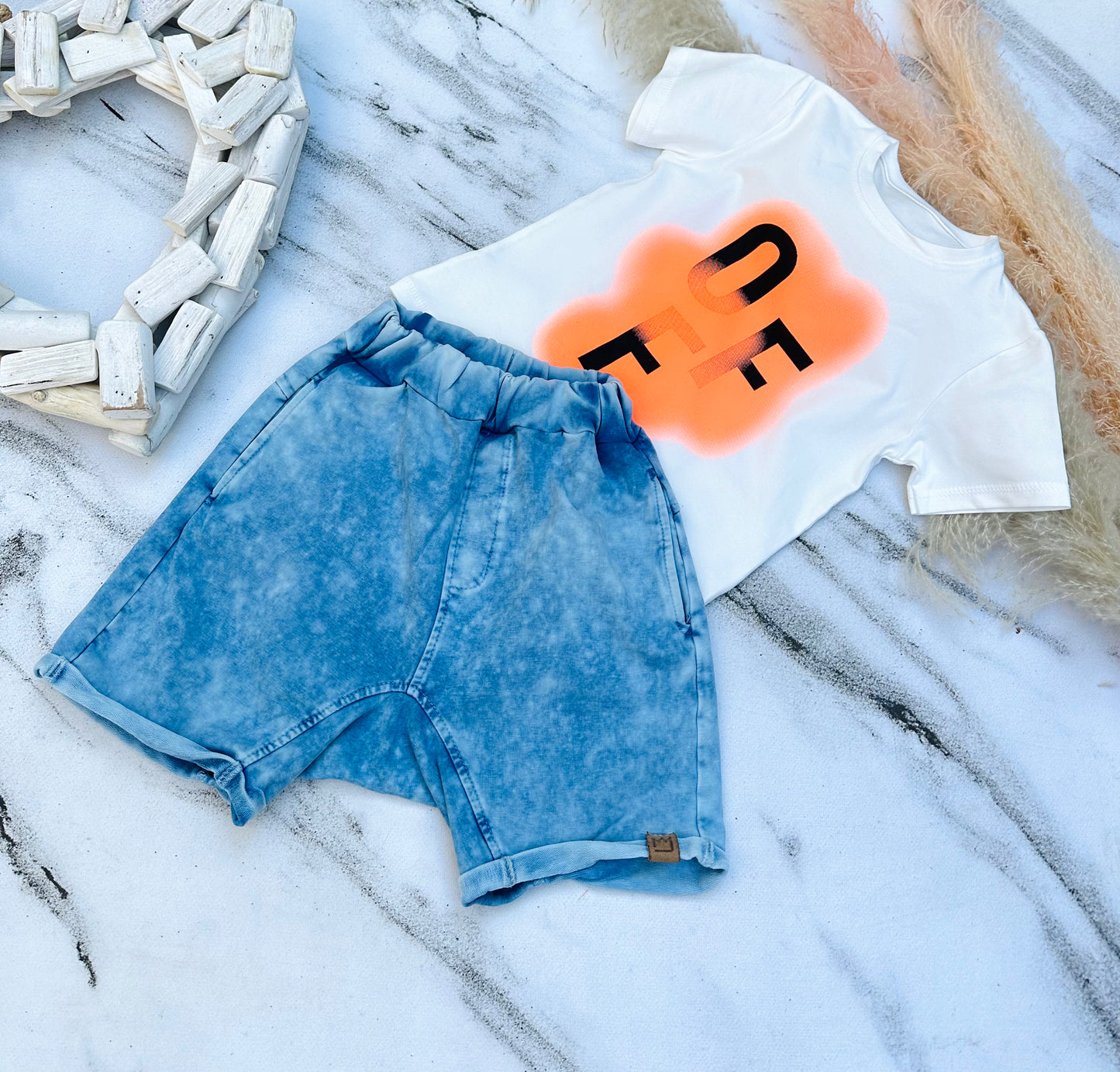 Denim shorts