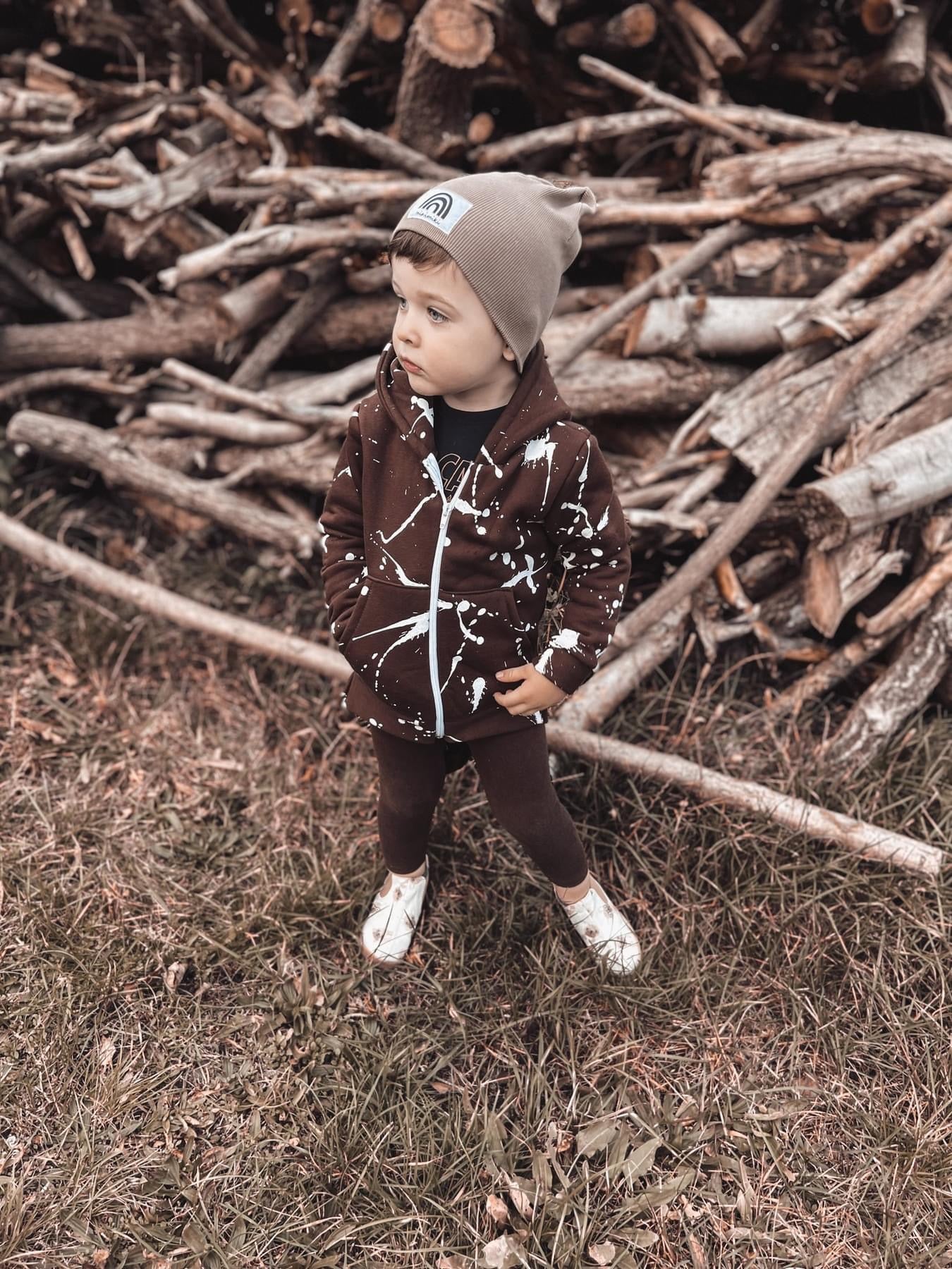 Brown warm hoodie