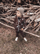Brown warm hoodie