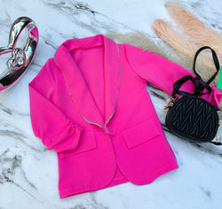 Pink blazer
