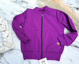 Purple zip top