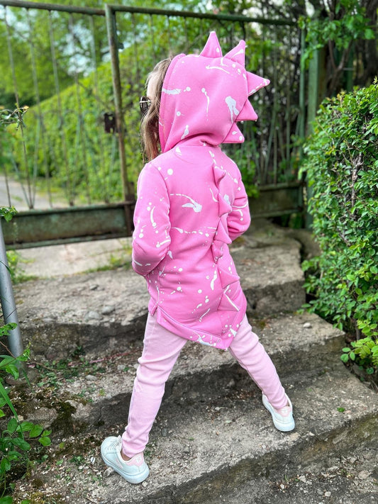 Pink warm hoodie