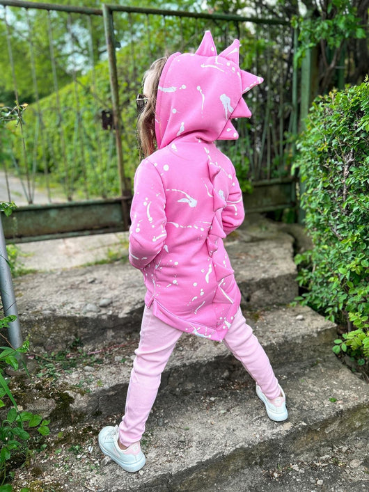Pink warm hoodie