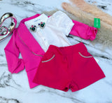 Pink blazer