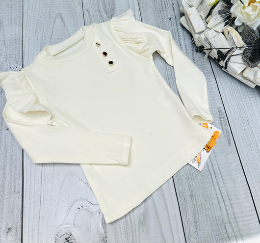 Cream buttons top