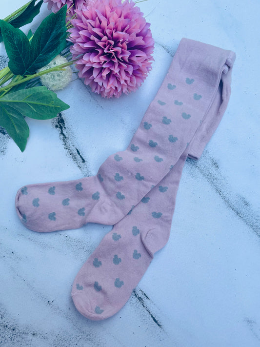 Pink Minnie cotton tights