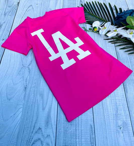 Pink oversize dress