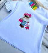 White Teddy t shirt