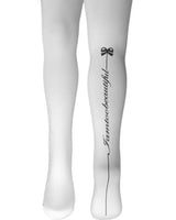 White beautiful tights
