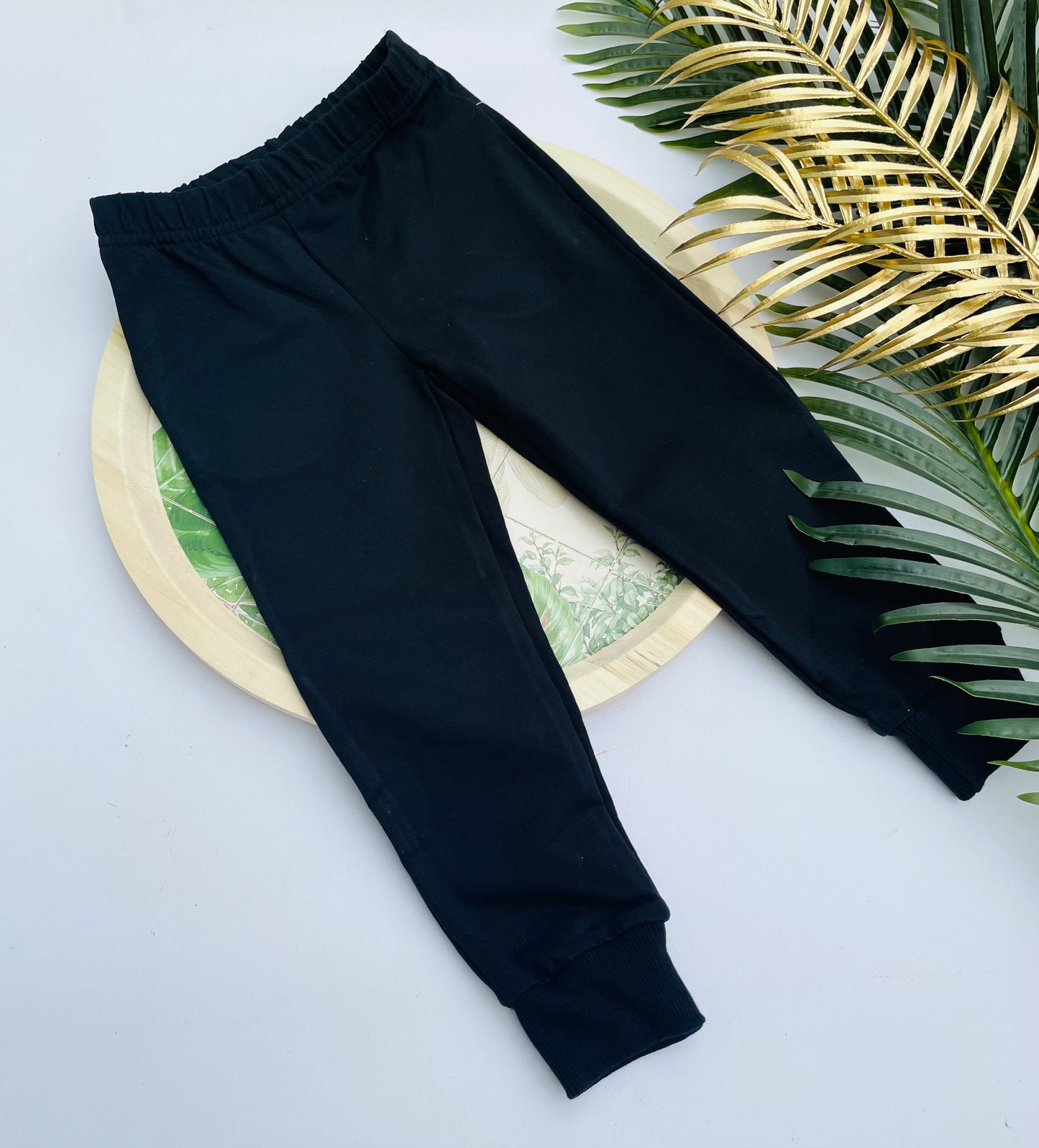 Black cotton pants