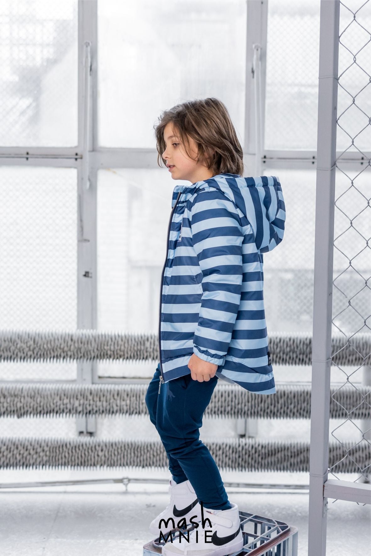 Blue stripes jacket