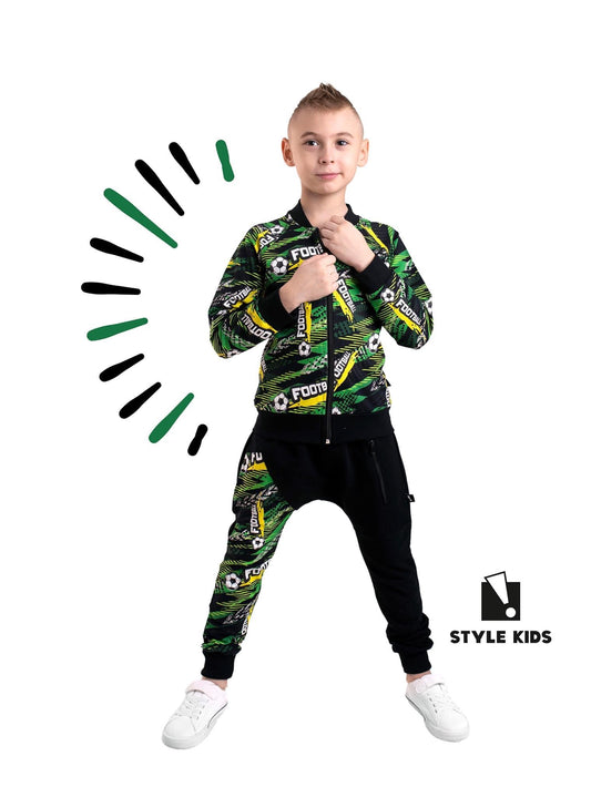 Green football zip toph