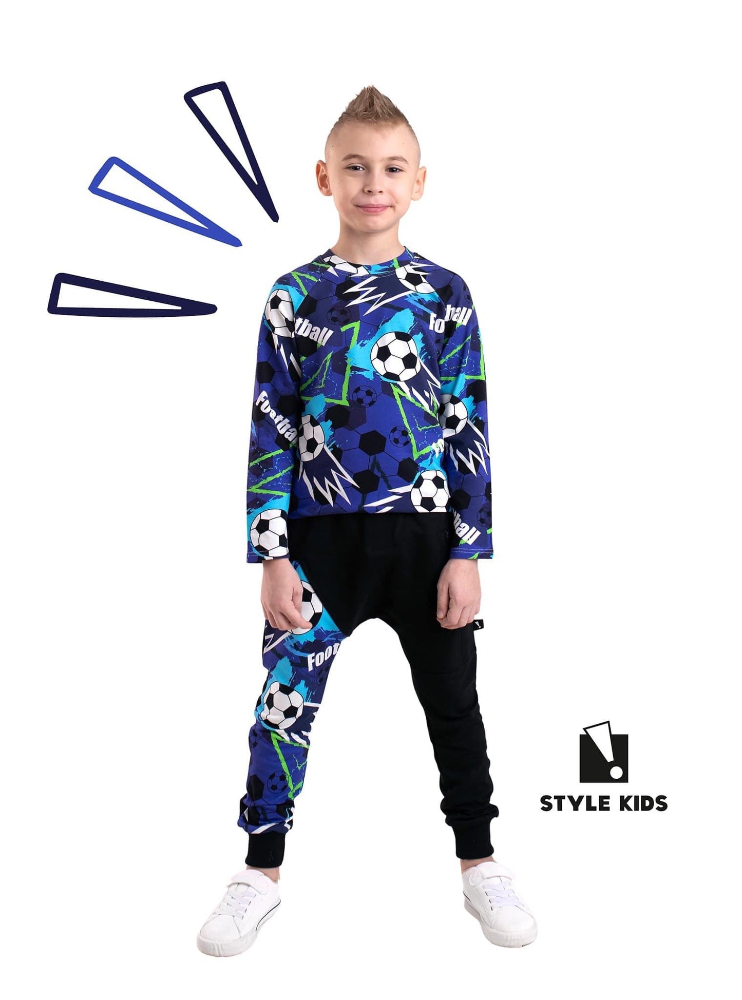 Blue football t shirt
