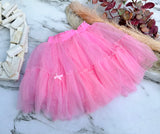 Light pink bow skirt