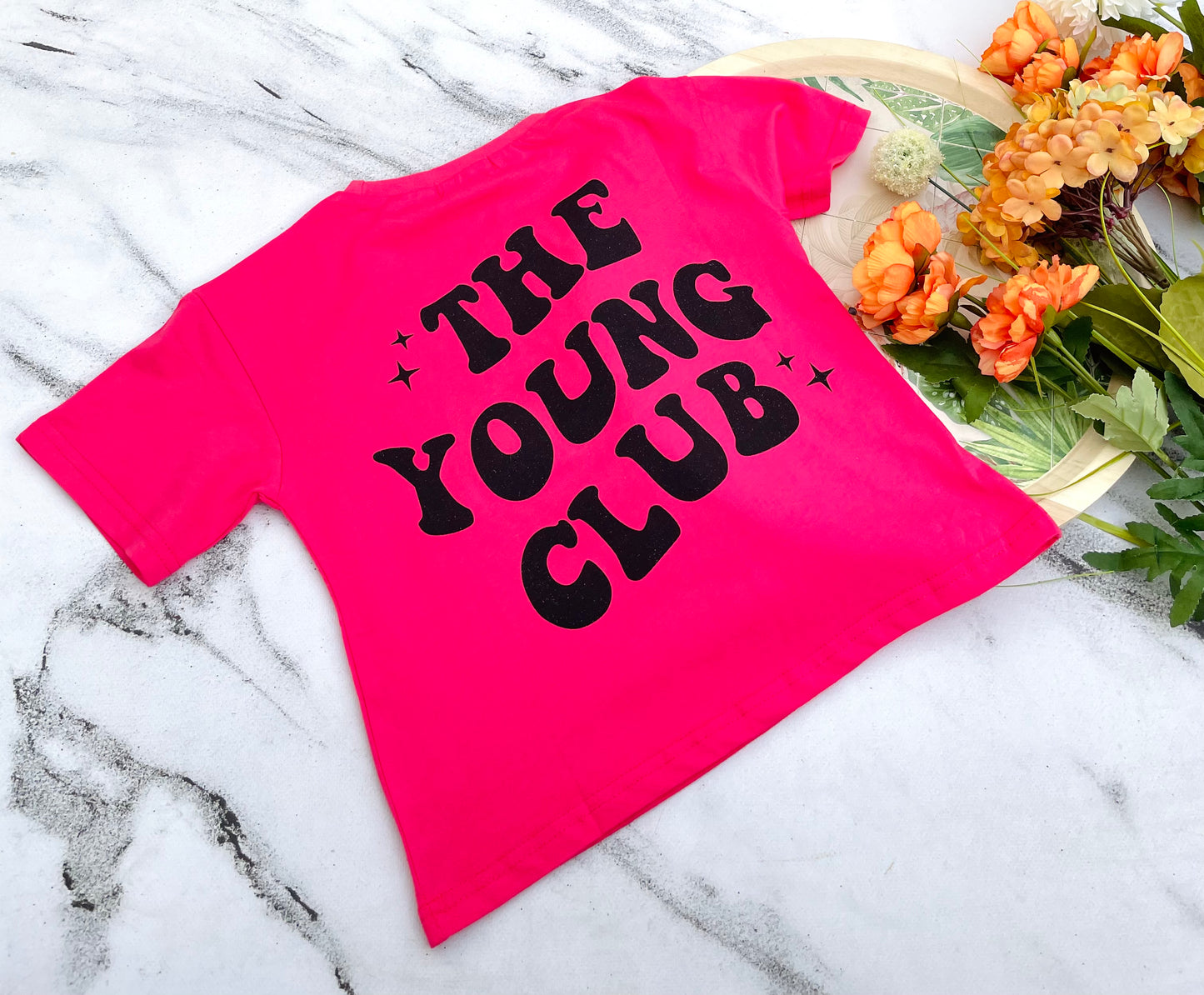 Pink YOUNG t shirt