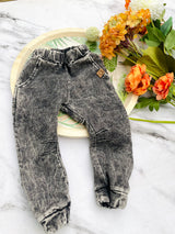 Black denim pants