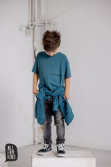 Sea blue t shirt