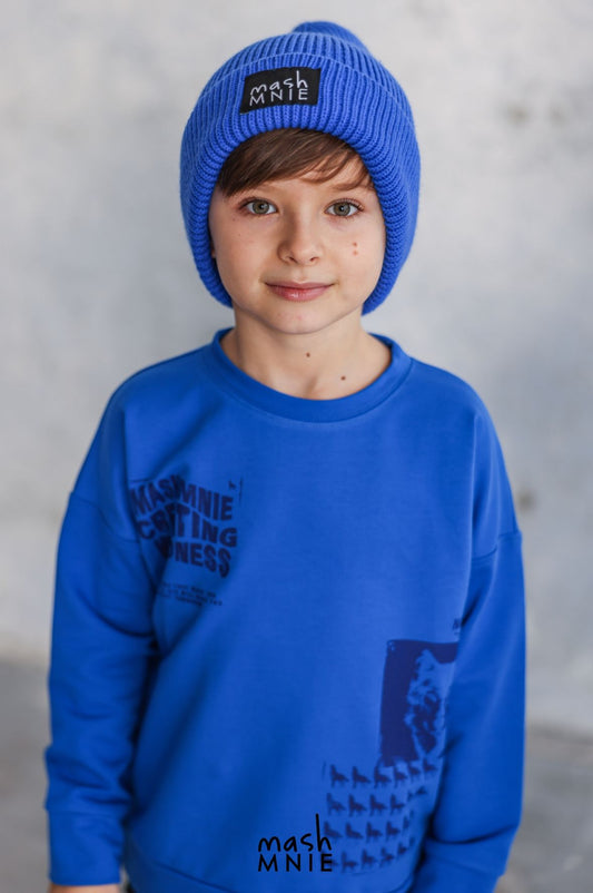 Blue sweatshirt