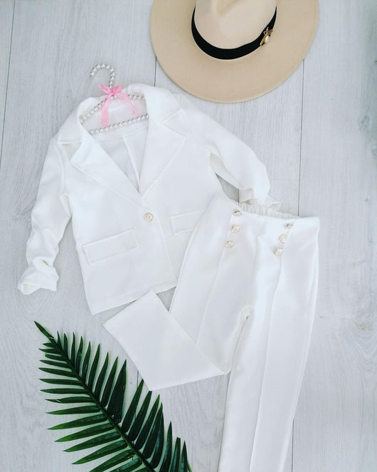 White elegant suit