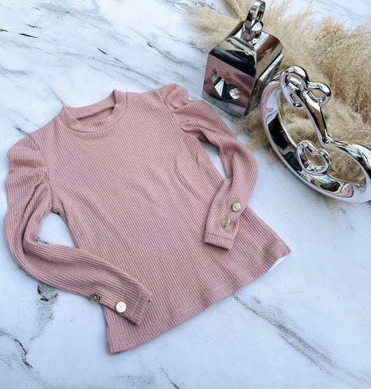 Pink ribbed top