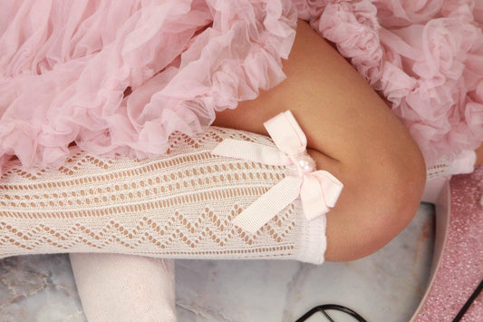 Pink knee socks