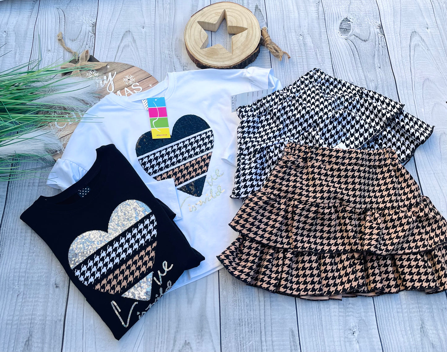 Carmel checked skirt