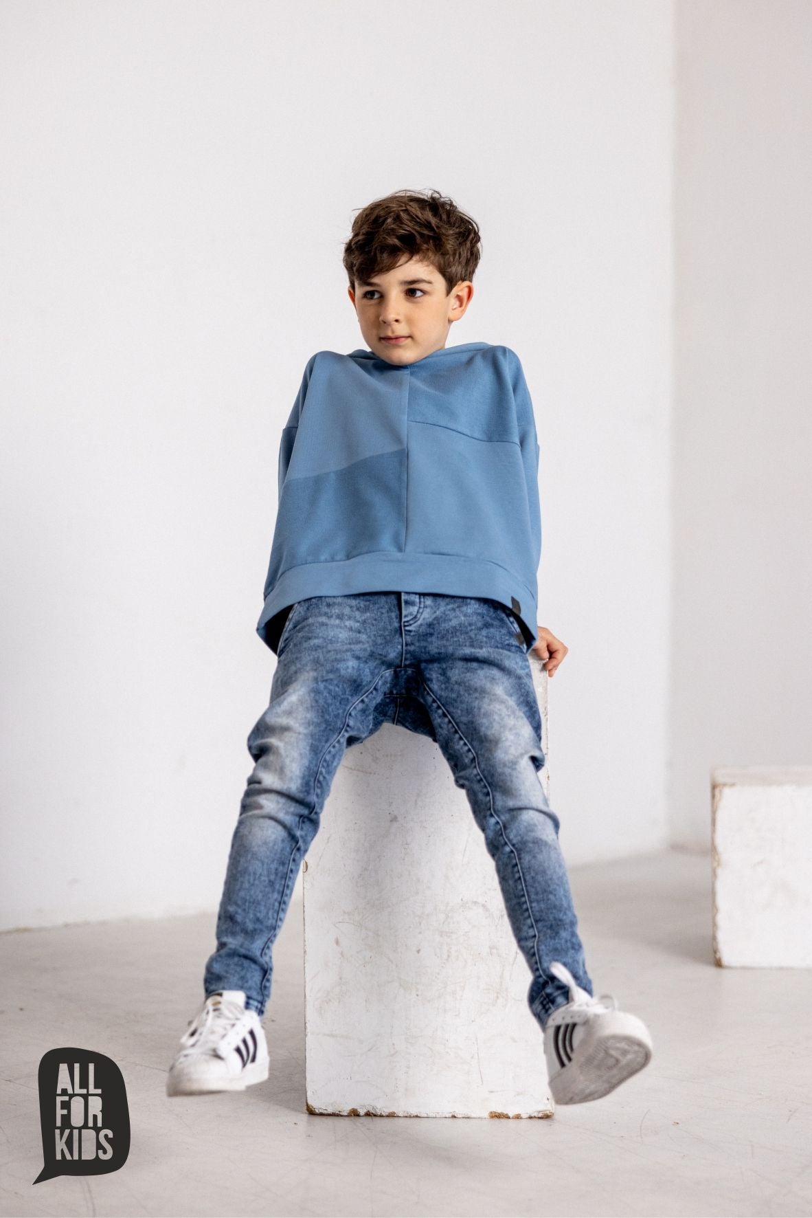 Blue hoodie