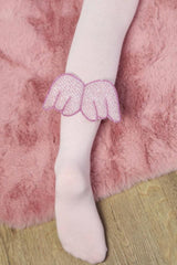 Pink tights with wings