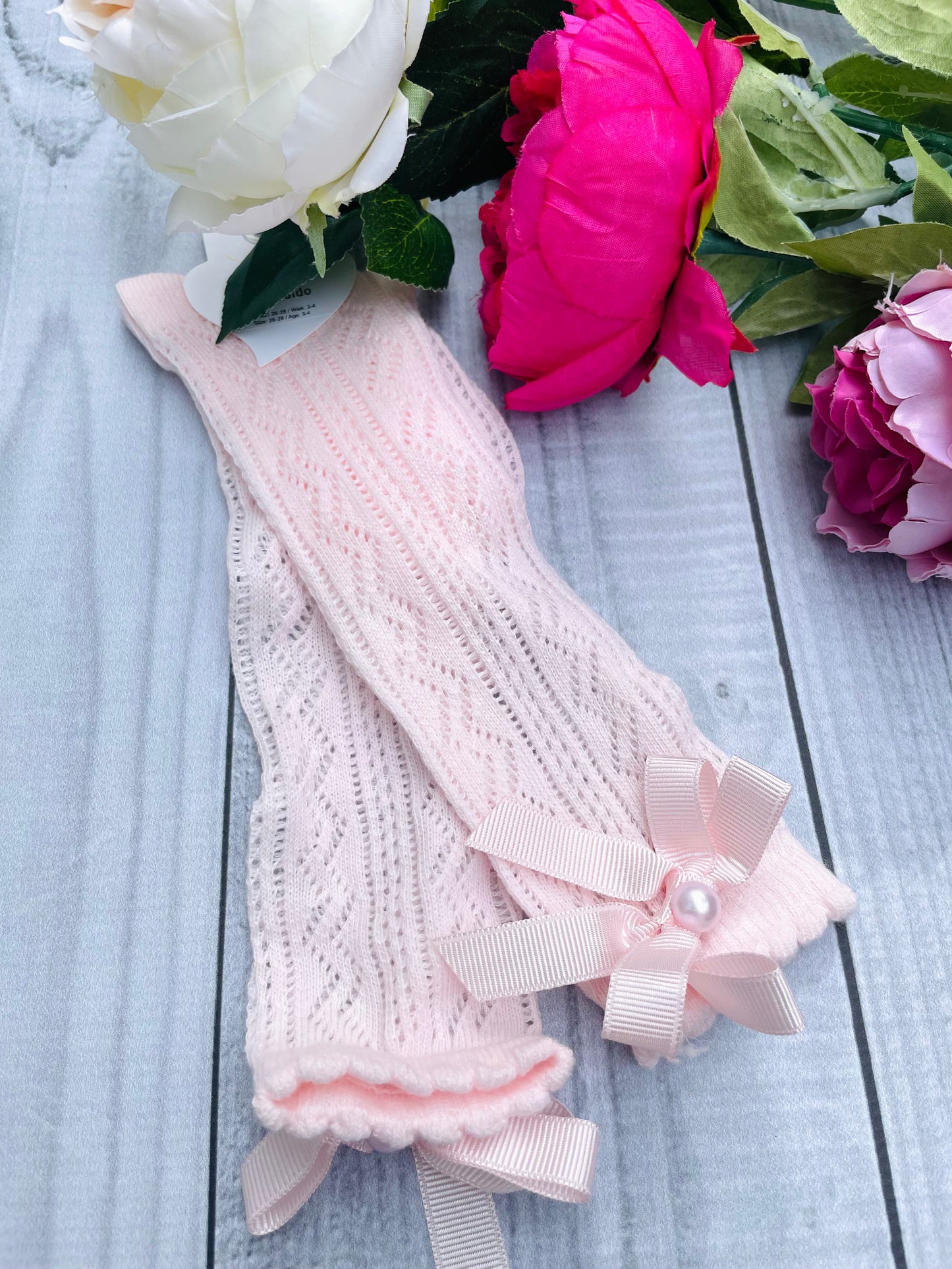 Pink knee socks