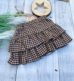 Carmel checked skirt