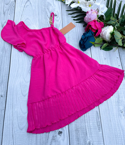 Pink chain dress